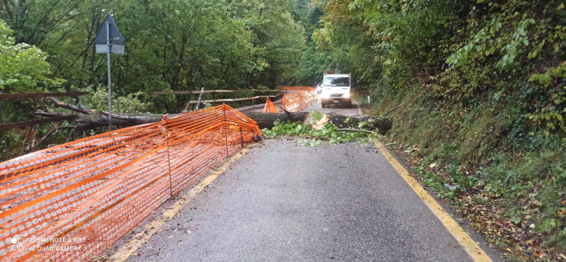 Attenzione. Detriti sulla SS80 a Crognaleto, traffico bloccato in entrambe le direzioni - Foto