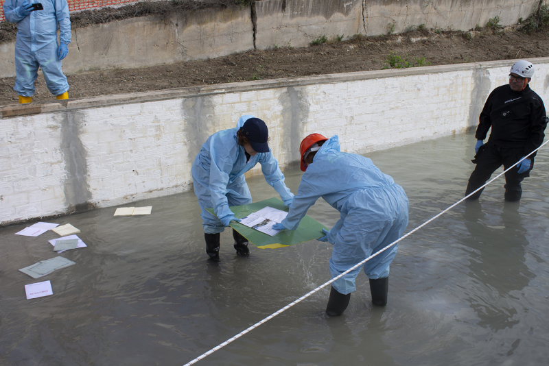 A Canzano un'esercitazione della protezione civile per salvaguardare i beni culturali in caso di alluvione - Foto