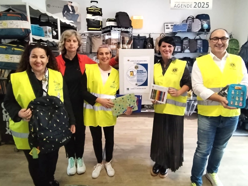 Lions Club San Salvo e New Century danno vita all'iniziativa "Zaino sospeso" - Foto