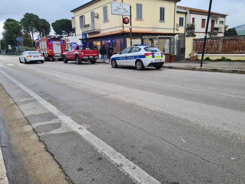 Scoppia un incendio al Bar Dolce Sosta di San Nicolò - Foto