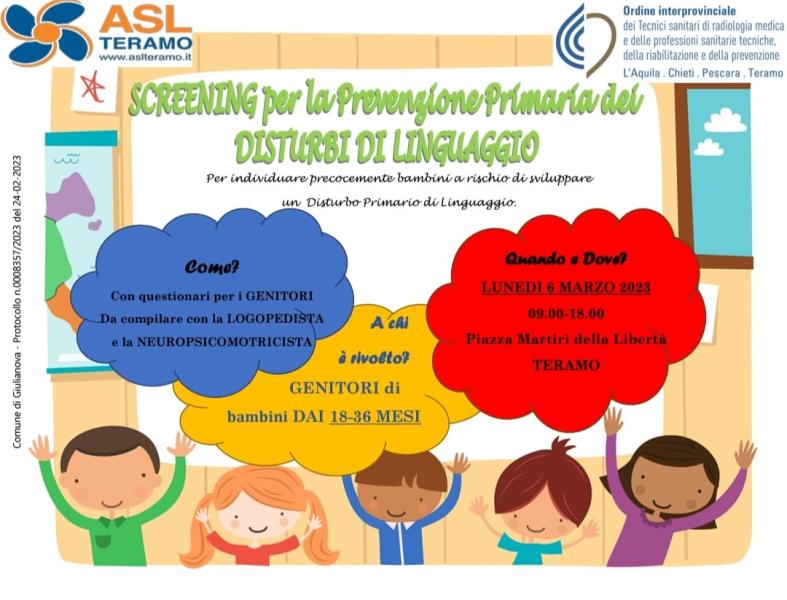 Teramo.  ASL  propone uno screening per la prevenzione primaria dei disturbi del linguaggio - Foto