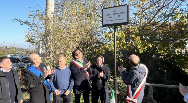 Teramo intitola una via della frazione di Viola all'imprenditore Alfredo Giovannozzi - Foto