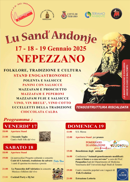 Dal 17 al 19 gennaio torna a Nepezzano Lu Sand'Andonje - Foto